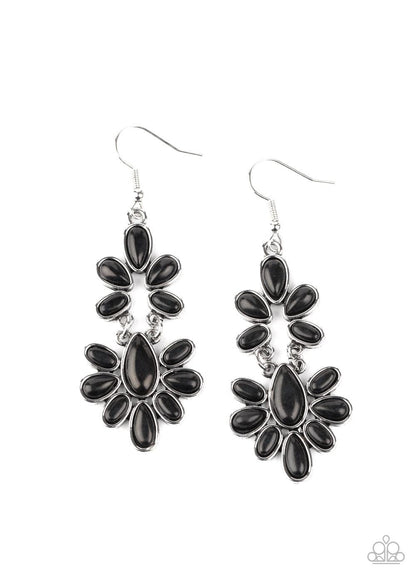 Paparazzi Accessories-Cactus Cruise - Black Earrings