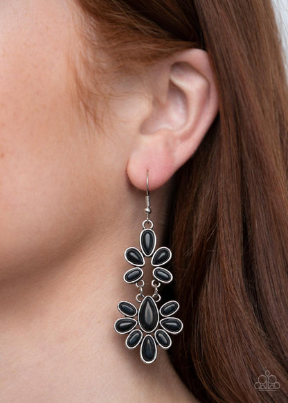 Paparazzi Accessories-Cactus Cruise - Black Earrings