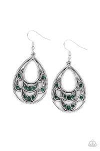 Malibu Macrame Green Earrings - Jewelry by Bretta