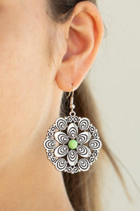  Paparazzi Accessories-Grove Groove - Green Earrings