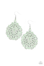 Paparazzi Accessories-Floral Affair - Green Earrings