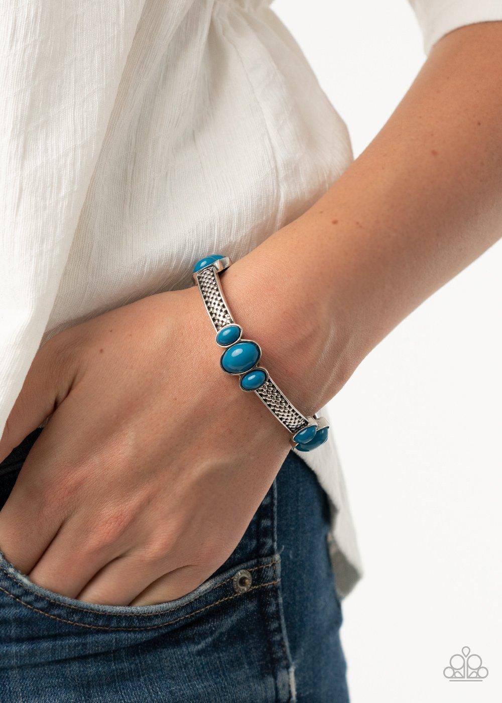  Paparazzi Accessories-Instant Zen - Blue Bracelet