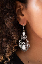 Palm Tree Tiaras White Earrings - Jewelry by Bretta