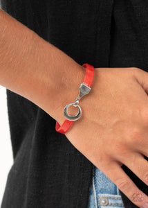HAUTE Button Topic Red Bracelet - Jewelry by Bretta
