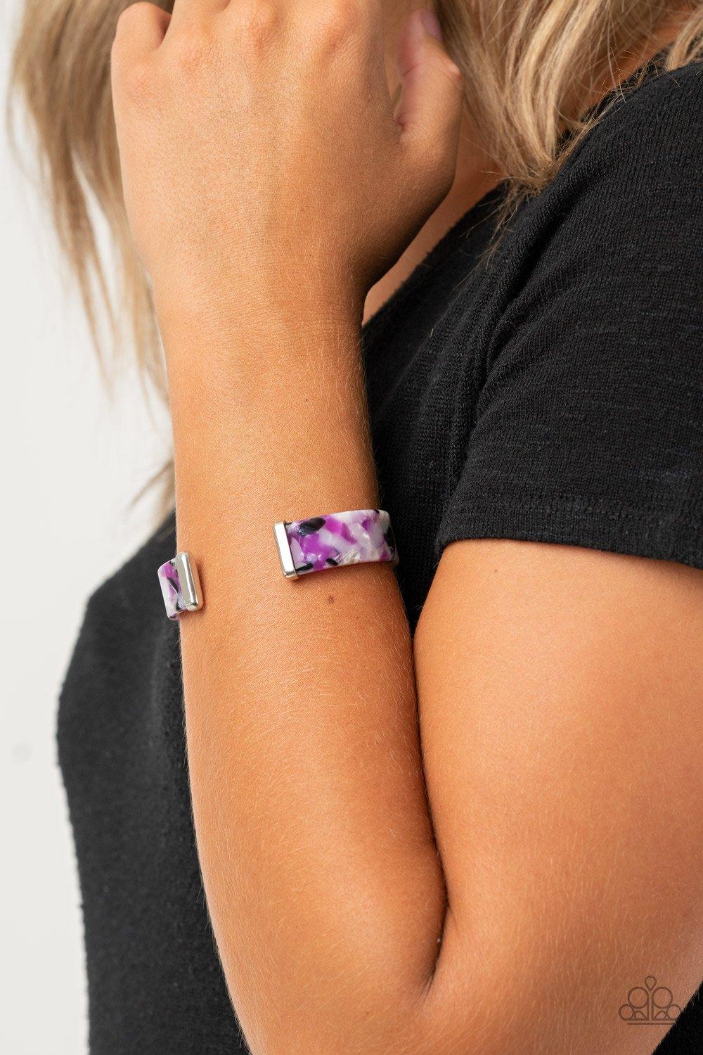 Its Getting HAUTE In Here Purple Bracelet - Jewelry by Bretta