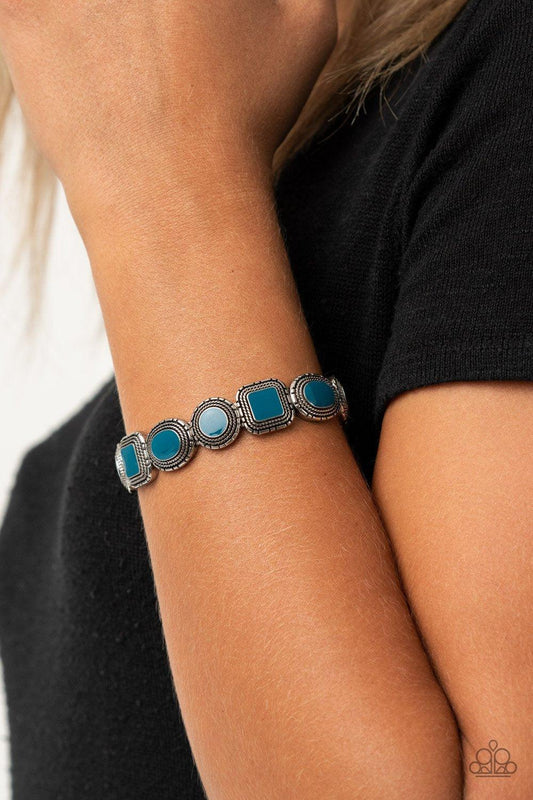 Paparazzi Accessories-Vividly Vintage - Blue Bracelet