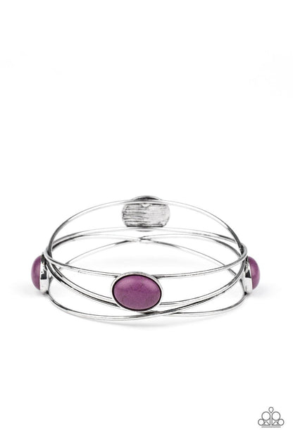 Paparazzi Accessories-Desert Lagoon - Purple Bracelet