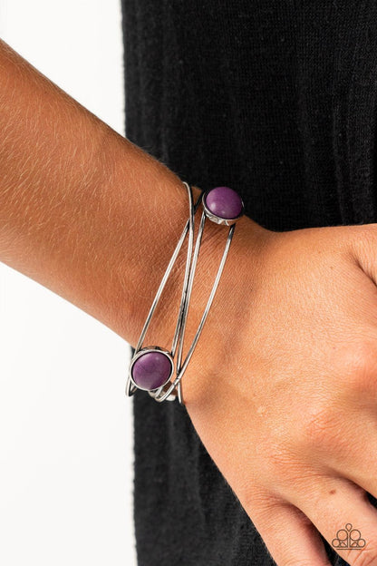 Paparazzi Accessories-Desert Lagoon - Purple Bracelet
