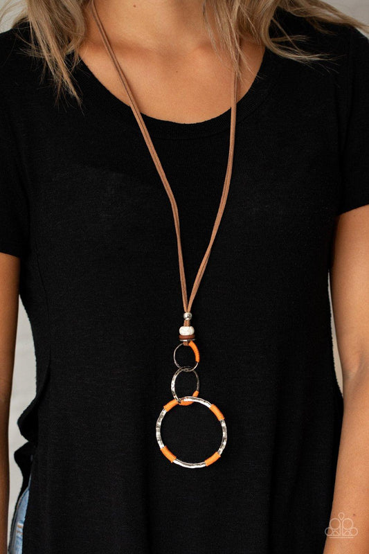  Paparazzi Accessories- Rural Renovation - Orange Necklace