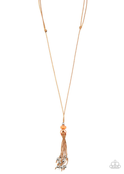 Paparazzi Accessories-Ocean Child - Orange Necklace