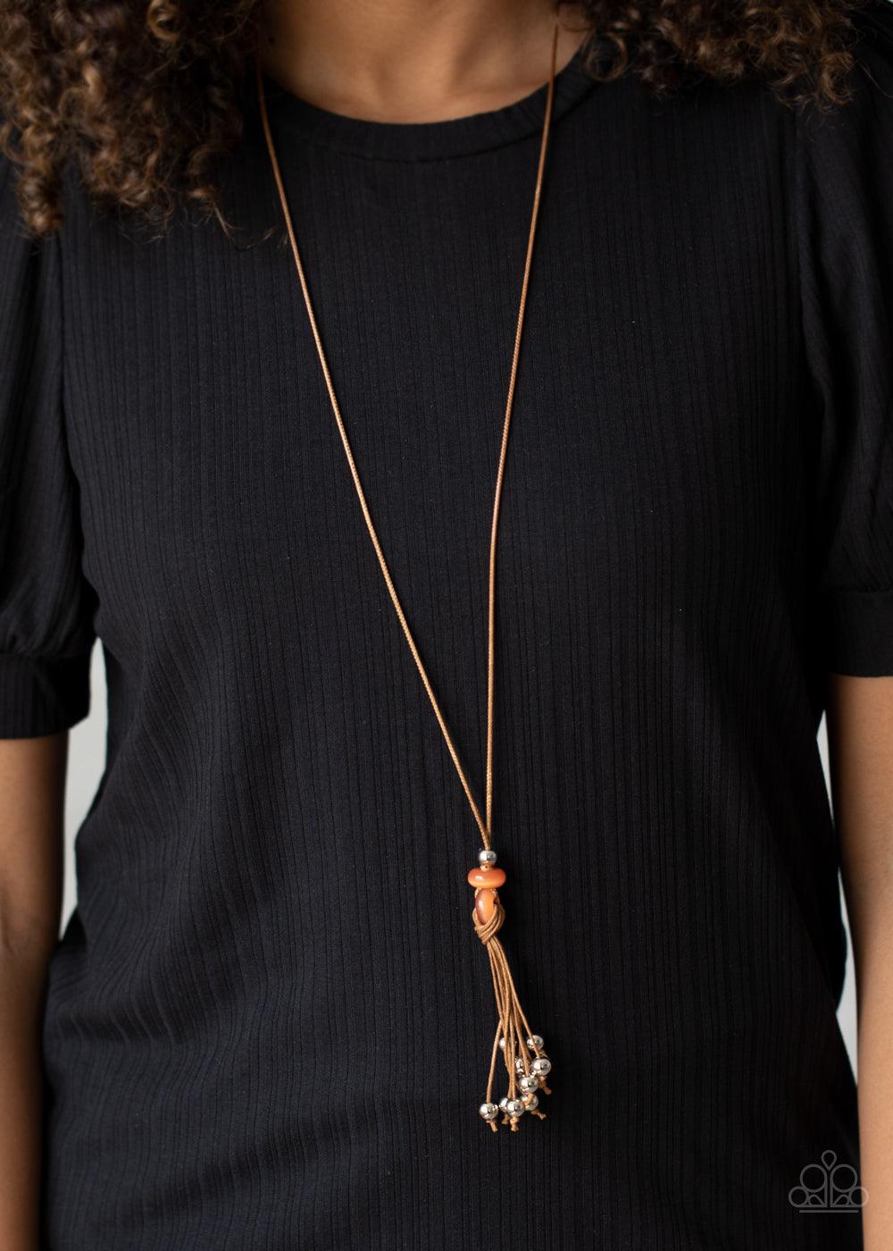 Paparazzi Accessories-Ocean Child - Orange Necklace