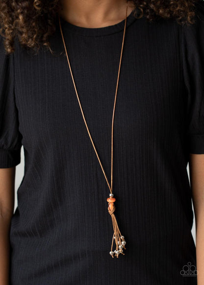 Paparazzi Accessories-Ocean Child - Orange Necklace