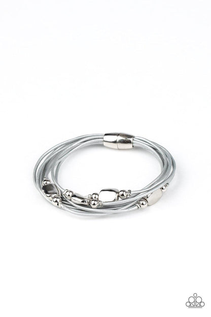 Paparazzi Accessories-Raw Edge - Silver Bracelet