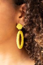 Be All You Can BEAD Yellow Earrings - Jewelry by Bretta