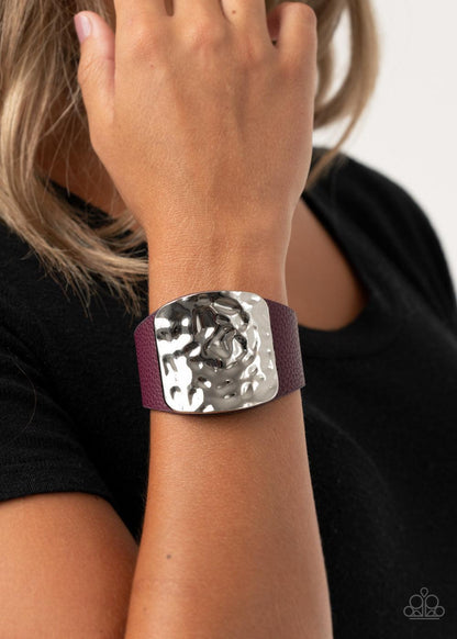 Paparazzi Accessories-Brighten Up - Purple Bracelet