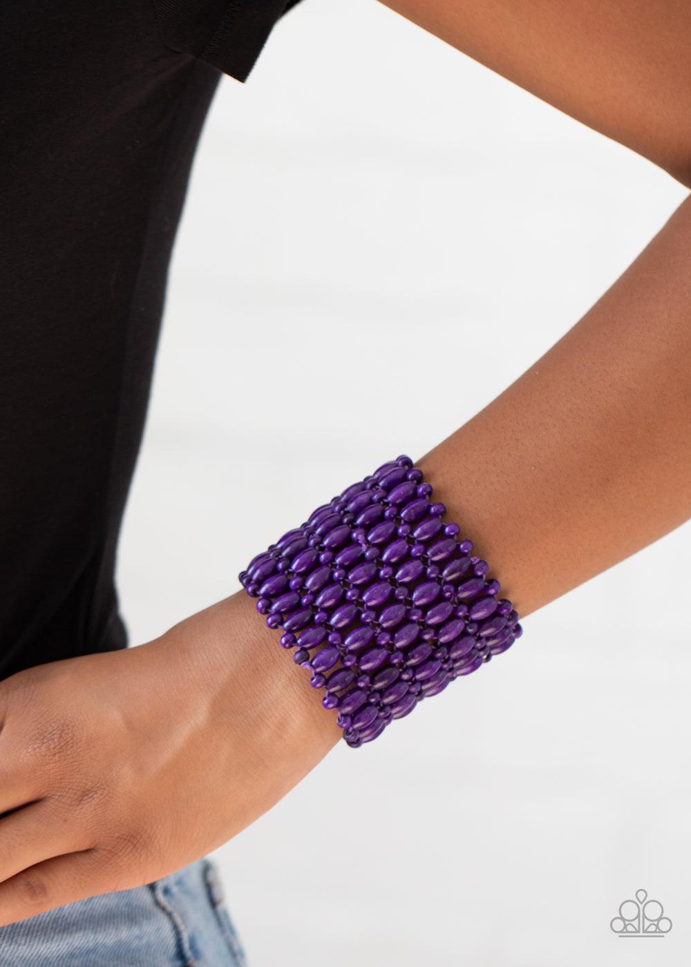 Way Down In Kokomo Purple Bracelet - Jewelry by Bretta