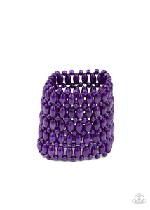Way Down In Kokomo Purple Bracelet - Jewelry by Bretta
