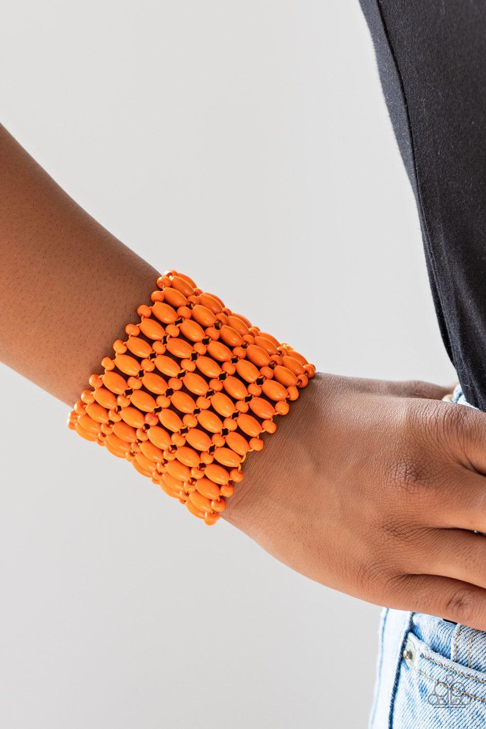 Paparazzi Accessories-Way Down In Kokomo - Orange Bracelet