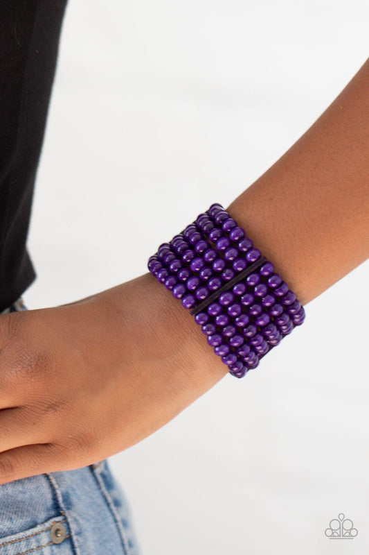Paparazzi Accessories-Tanning in Tanzania - Purple Bracelet