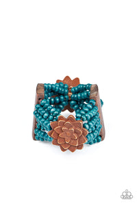 Tropical Sanctuary Blue Bracelet - Jewelry by Bretta