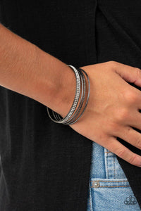 Paparazzi Accessories-Heap It On - Black Bracelets