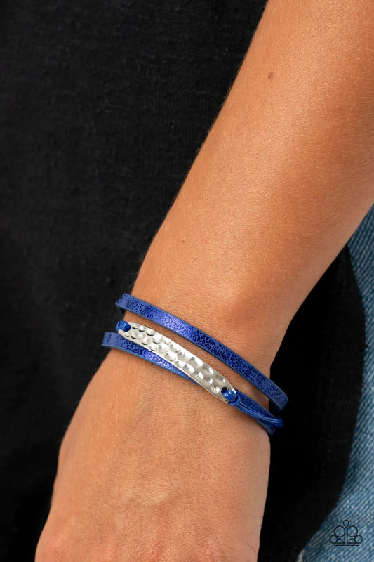 High-Strung Style Blue Bracelet - Jewelry by Bretta