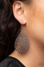Paparazzi Accessories-Napa Valley Vintage - Copper Earrings