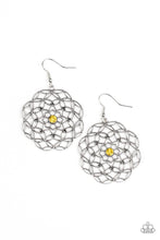 Paparazzi Accessories-Botanical Bash - Yellow Earrings