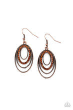 Paparazzi Accessories-Date Night Diva - Copper Earrings