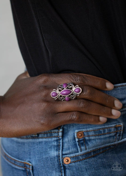 Paparazzi Accessories-Sahara Sweetheart - Purple Ring