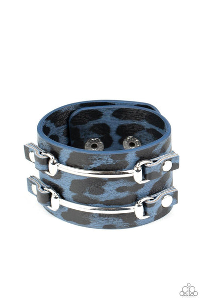 Paparazzi Accessories-Safari Scene - Blue Bracelet