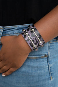 Safari Scene Purple Bracelet - Jewelry by Bretta