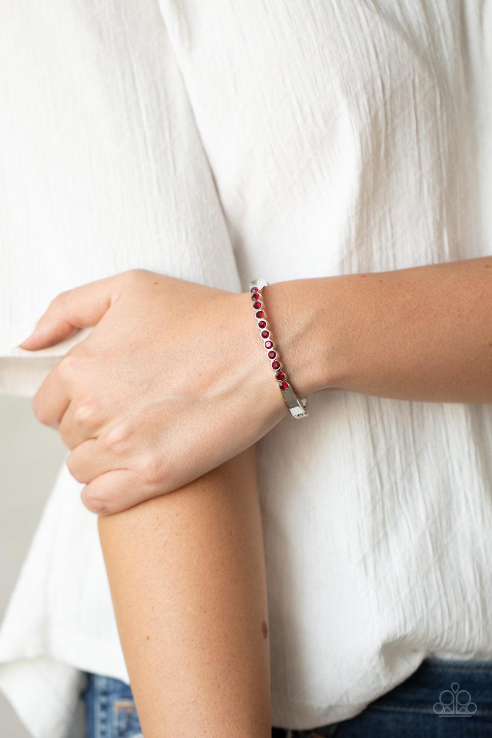 Paparazzi Accessories-Stellar Beam - Red Bracelet