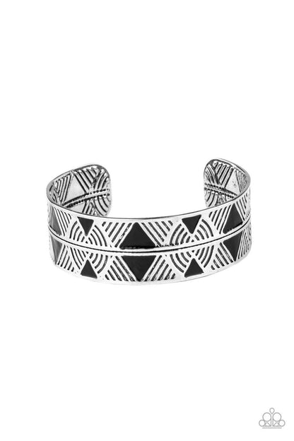 Paparazzi Accessories-Hidden Glyphs - Black Bracelet