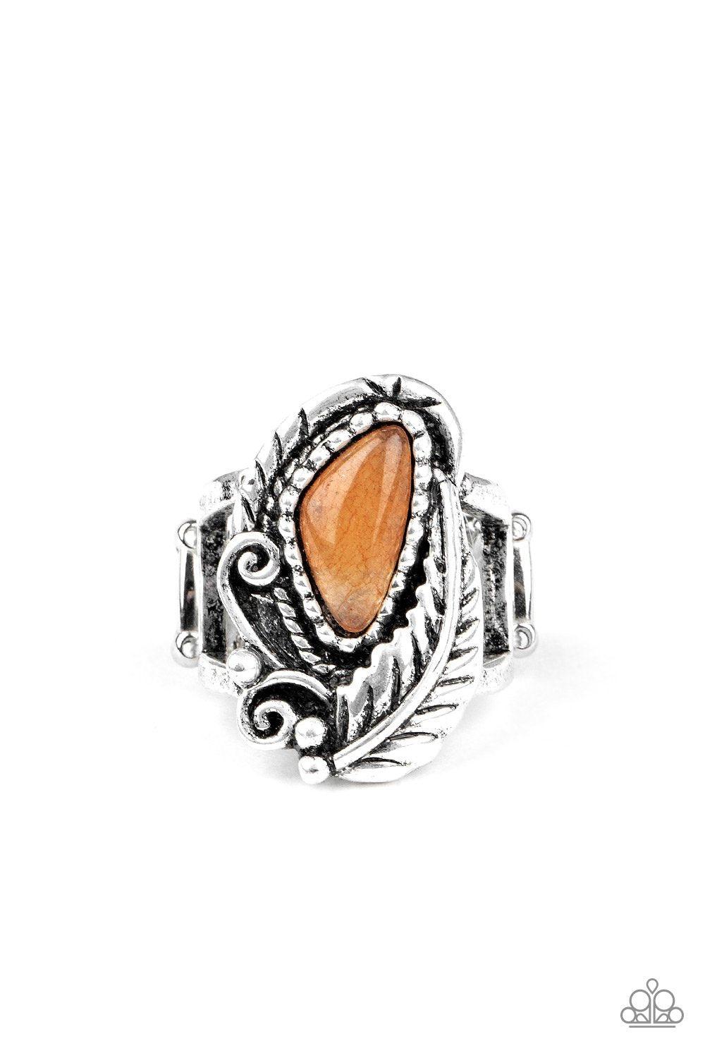 Paparazzi Accessories-Palm Princess - Orange Ring