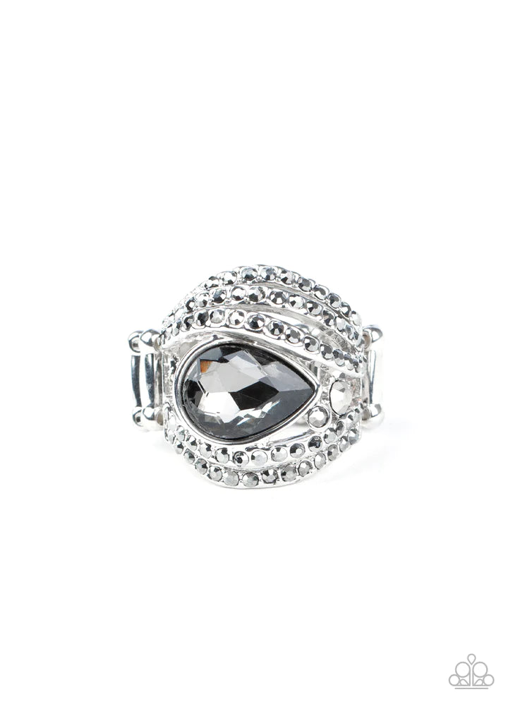 Stepping Up The Glam Silver Ring - Jewelry by Bretta