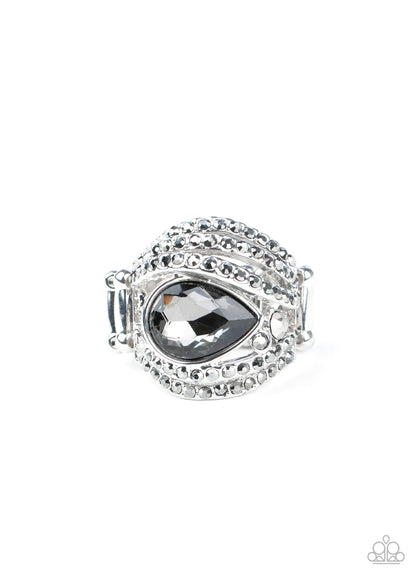 Stepping Up The Glam Silver Ring - Jewelry by Bretta