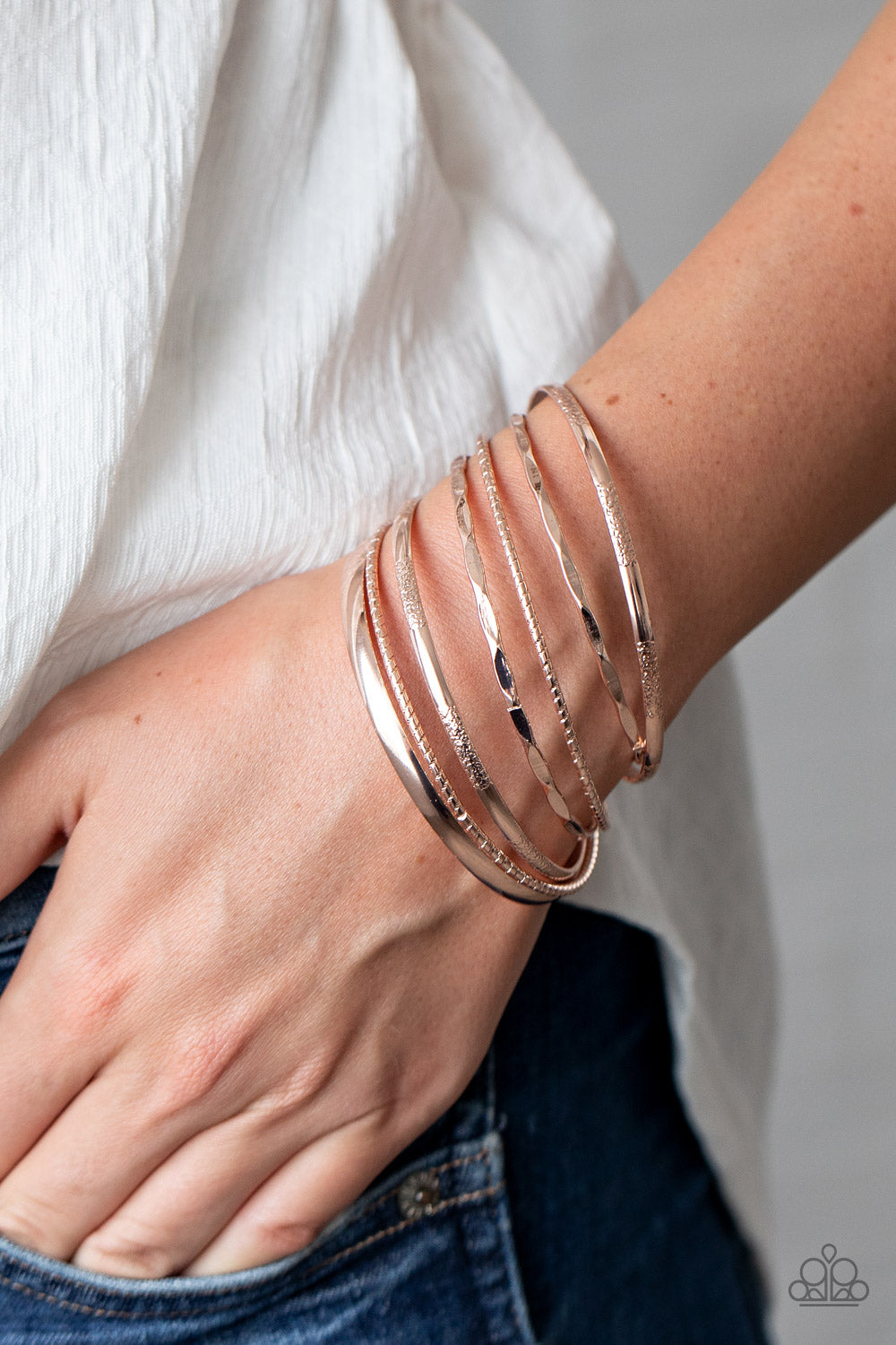 Top Of The Heap Rose Gold Bracelets - Jewelry by Bretta