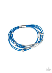 Magnetically Modern Blue Bracelet - Jewelry by Bretta