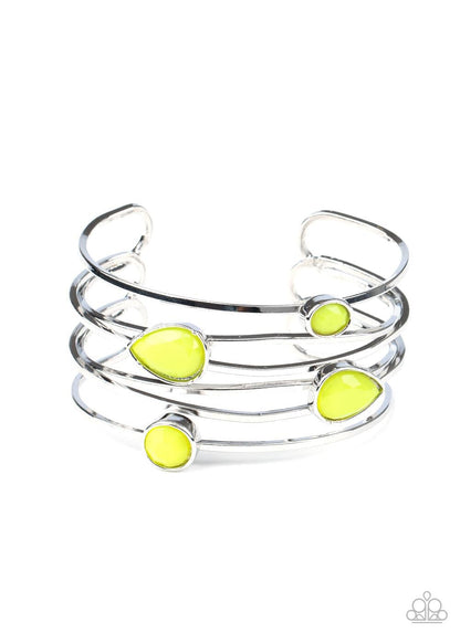 Paparazzi Accessories-Fashion Frenzy - Yellow Bracelet
