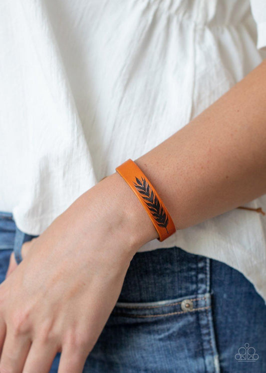 Paparazzi Accessories-This QUILL All Be Yours - Brown Bracelet