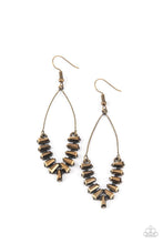 Paparazzi Accessories-Me, Myself, and ICE - Brass Earrings