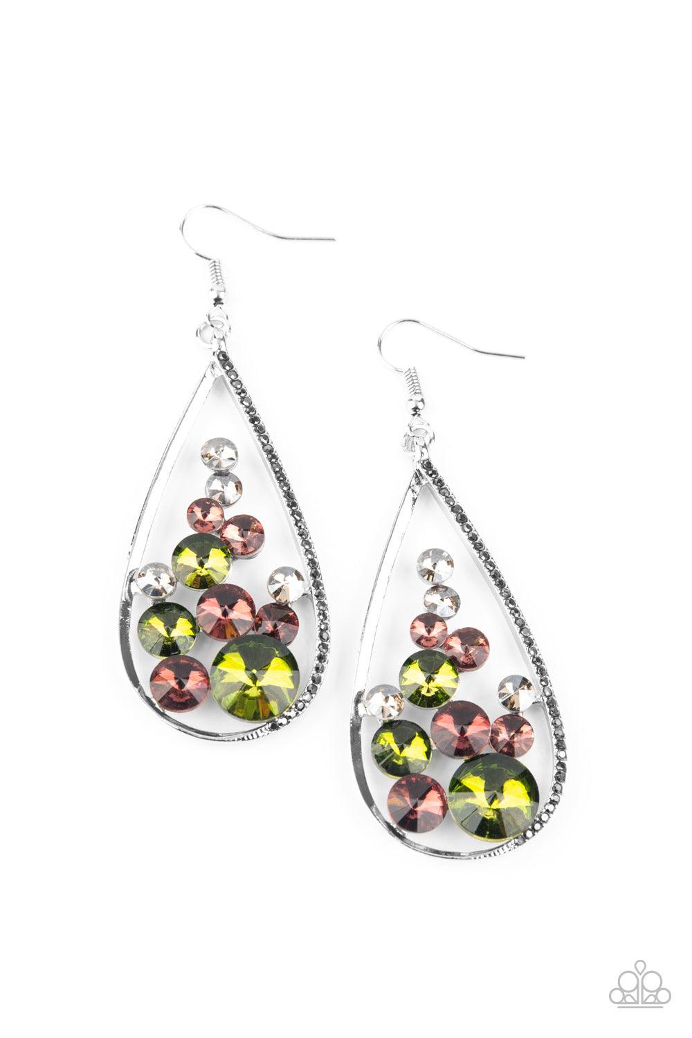 Paparazzi Accessories-Tempest Twinkle - Multi Earrings