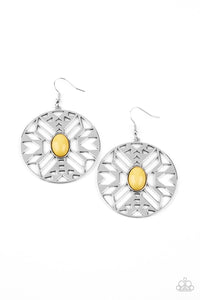Paparazzi Accessories Southwest Walkabout - Yellow Earrings