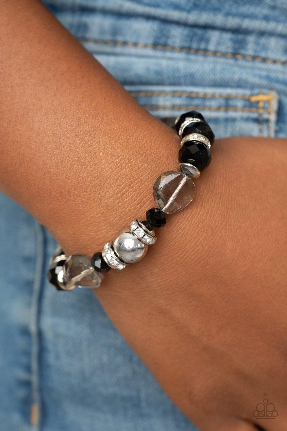 Paparazzi Accessories-Treat Yourself - Black Bracelet