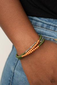 Spiral Dive Green Bracelet - Jewelry by Bretta