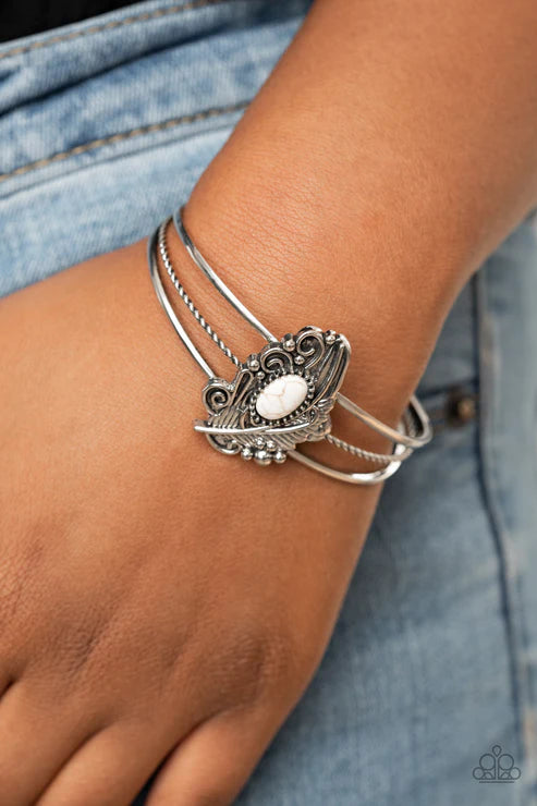 Sahara Solstice White Bracelet - Jewelry by Bretta