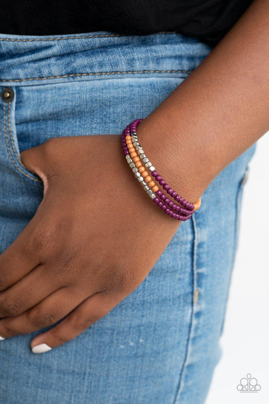 Spiral Dive Purple Bracelet - Jewelry by Bretta