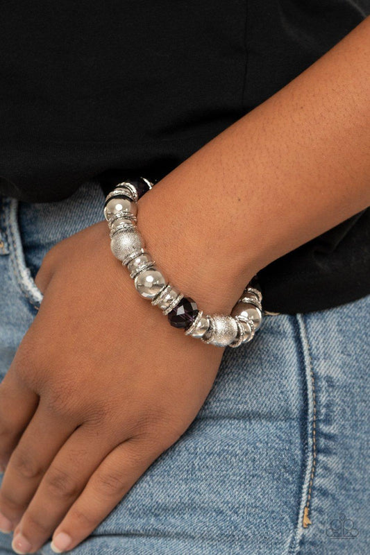 Paparazzi Accessories-Take Your Best Shot - Purple Bracelet