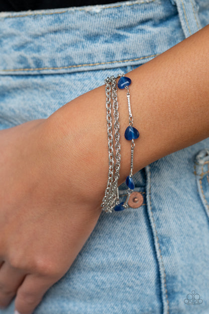 To Love and Adore Blue Bracelet - Jewelry by Bretta